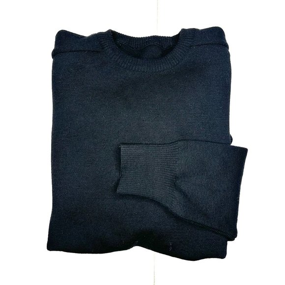 MEN'S SWEATER -‎ SIZE MEDIUM. BLACK. LONG SLEEVE. UNIQUE - Picture 2 of 6